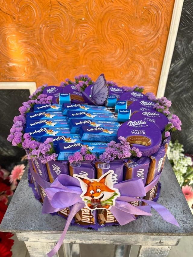 Chocolate and Milka Cookie Set | ծաղիկների առաքում Երևանում