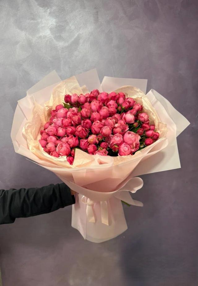Bouquet of peony roses (Silva pink) | ծաղիկների առաքում Երևանում