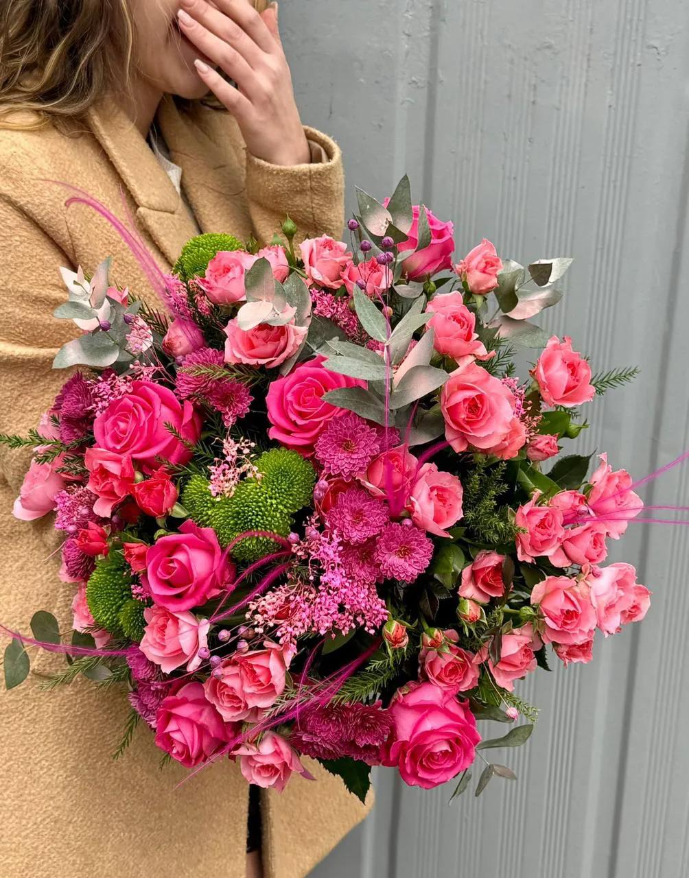 Pink bouquet | ծաղիկների առաքում Երևանում