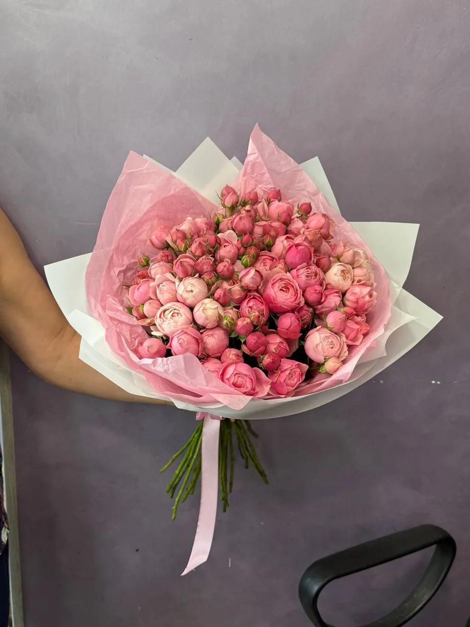 Букет пионовидных роз (Silva Pink) Букет пионовидных роз (Silva Pink) | ծաղիկների առաքում Երևանում