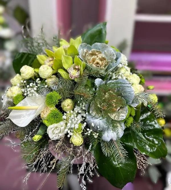 Green creative bunch Green creative bunch | ծաղիկների առաքում Երևանում